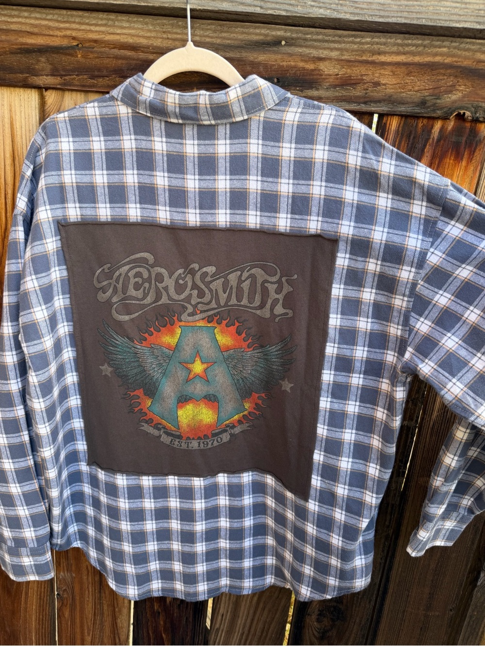 Rare Official Licensed Aerosmith Plaid Flannel Shirt